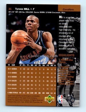 1996 Upper Deck #21 Tyrone Hill Cleveland Cavaliers