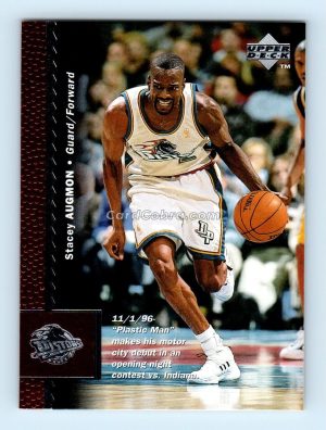 1996 Upper Deck #213 Stacey Augmon Detroit Pistons