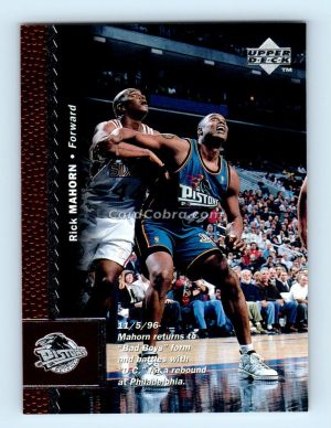 1996 Upper Deck #215 Rick Mahorn Detroit Pistons