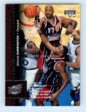 1996 Upper Deck #224 Othella Harrington Houston Rockets Rookie Card