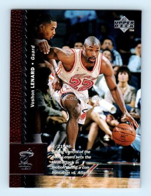 1996 Upper Deck #243 Voshon Lenard Miami Heat Rookie Card