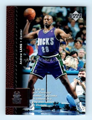 1996 Upper Deck #249 Andrew Lang Milwaukee Bucks