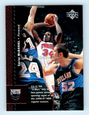 1996 Upper Deck #257 Xavier McDaniel New Jersey Nets