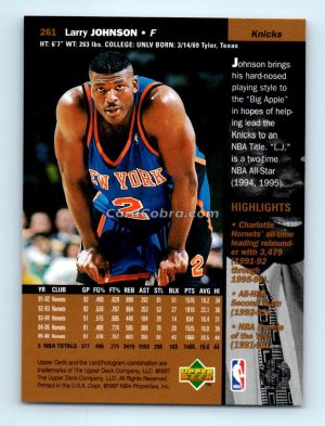 1996 Upper Deck #261 Larry Johnson New York Knicks