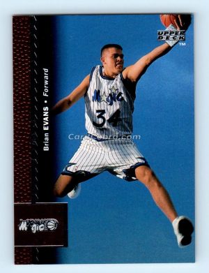 1996 Upper Deck #267 Brian Evans Orlando Magic Rookie Card