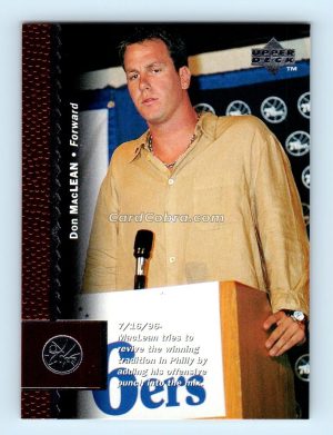 1996 Upper Deck #274 Don MacLean Philadelphia 76ers