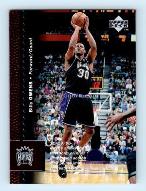 1996 Upper Deck #289 Billy Owens Sacramento Kings