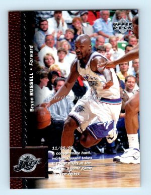 1996 Upper Deck #306 Bryon Russell Utah Jazz