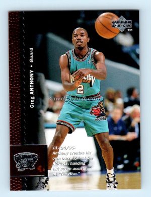 1996 Upper Deck #308 Greg Anthony Vancouver Grizzlies