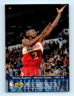 1996 Upper Deck #325 Stacey Augmon Detroit Pistons/Atlanta Hawks