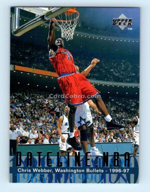 1996 Upper Deck #329 Chris Webber Washington Bullets/Golden State Warriors