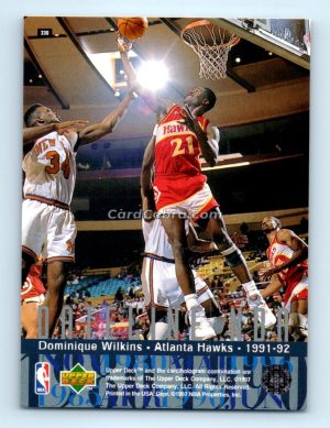 1996 Upper Deck #330 Dominique Wilkins San Antonio Spurs/Atlanta Hawks