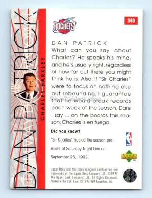 1996 Upper Deck #340 Charles Barkley Houston Rockets