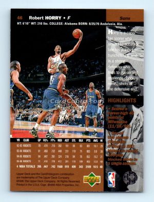 1996 Upper Deck #46 Robert Horry Houston Rockets