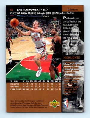 1996 Upper Deck #55 Eric Piatkowski Los Angeles Clippers