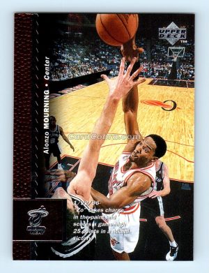 1996 Upper Deck #66 Alonzo Mourning Miami Heat