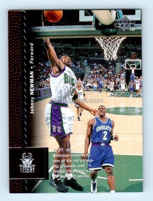 1996 Upper Deck #70 Johnny Newman Milwaukee Bucks