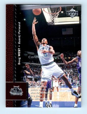 1996 Upper Deck #76 Doug West Minnesota Timberwolves