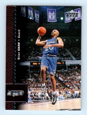 1996 Upper Deck #89 Brian Shaw Orlando Magic