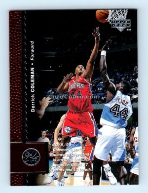 1996 Upper Deck #90 Derrick Coleman Philadelphia 76ers