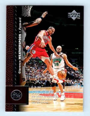 1996 Upper Deck #93 Clarence Weatherspoon Philadelphia 76ers