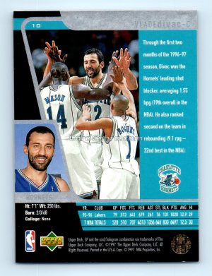 1996 Upper Deck SP #10 Vlade Divac Charlotte Hornets