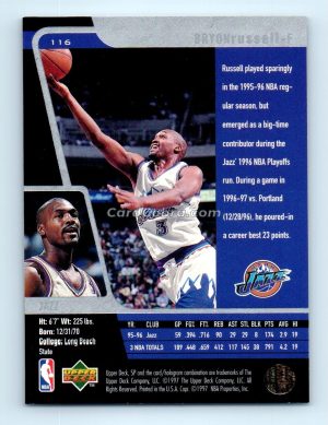 1996 Upper Deck SP #116 Bryon Russell Utah Jazz