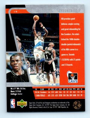 1996 Upper Deck SP #19 Tyrone Hill Cleveland Cavaliers