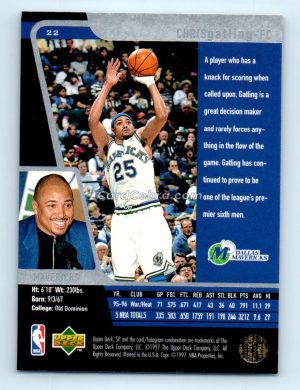 1996 Upper Deck SP #22 Chris Gatling Dallas Mavericks