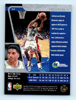 1996 Upper Deck SP #23 Bobby Jackson Denver Nuggets