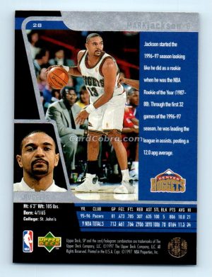 1996 Upper Deck SP #28 Mark Jackson Denver Nuggets