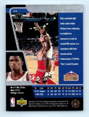 1996 Upper Deck SP #29 Antonio McDyess Phoenix Suns