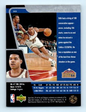 1996 Upper Deck SP #30 Bryant Stith Denver Nuggets