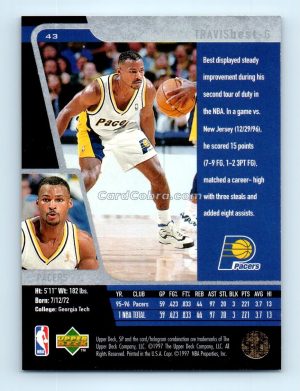 1996 Upper Deck SP #43 Travis Best Indiana Pacers