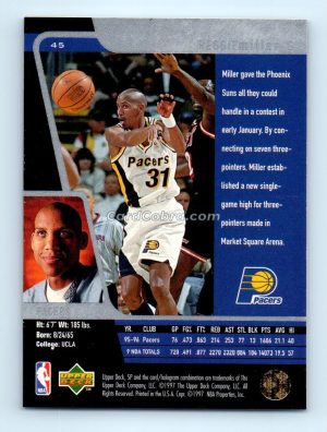 1996 Upper Deck SP #45 Reggie Miller Indiana Pacers