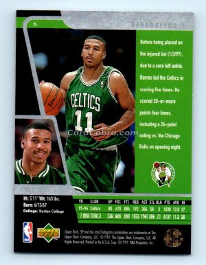 1996 Upper Deck SP #5 Dana Barros Boston Celtics