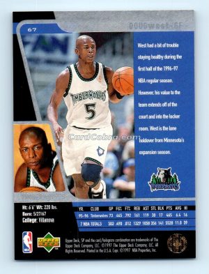 1996 Upper Deck SP #67 Doug West Minnesota Timberwolves