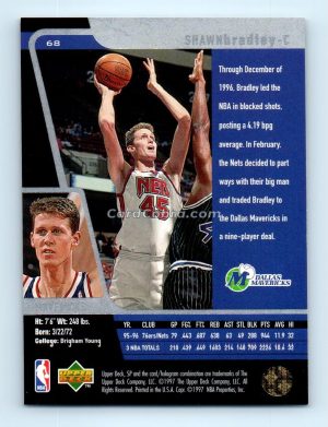 1996 Upper Deck SP #68 Shawn Bradley Dallas Mavericks