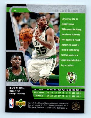 1996 Upper Deck SP #8 Eric Williams Boston Celtics