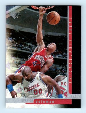 1996 Upper Deck SP #81 Derrick Coleman Philadelphia 76ers