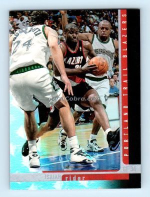 1996 Upper Deck SP #91 Isaiah Rider Portland Trail Blazers