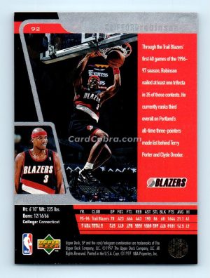 1996 Upper Deck SP #92 Clifford Robinson San Antonio Spurs