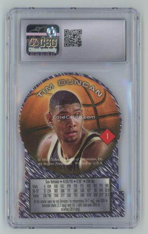 1997 Collectors Edge Impulse #1 Tim Duncan CSG 9 Mint Wake Forest