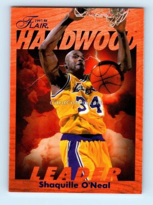 1997 Flair Hardwood Leader #13 Shaquille O'Neal Los Angeles Lakers