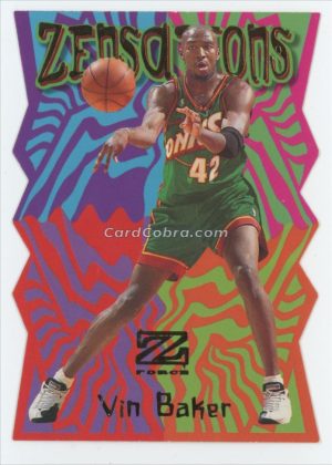 1997 Skybox Z-Force Zensations #2ZN Vin Baker Seattle SuperSonics