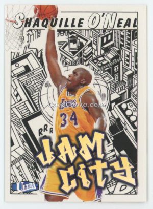 1997 Ultra Jam City #8 JC Shaquille O'Neal Los Angeles Lakers