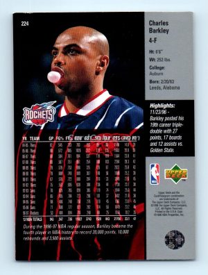 1997 Upper Deck #224 Charles Barkley Houston Rockets