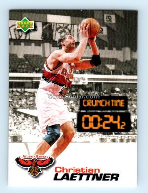 1997 Upper Deck Crunch Time #CT 12 Christian Laettner Atlanta Hawks