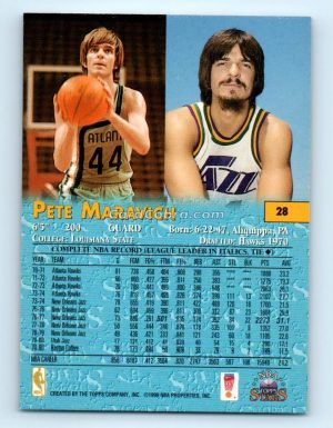 1998 Topps Stars #28 Pete Maravich Utah Jazz