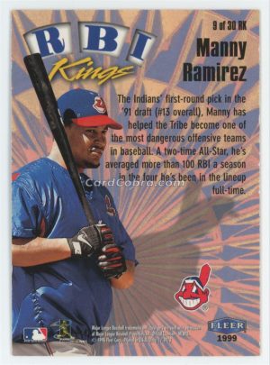 1999 Fleer Ultra RBI Kings #9 RK Manny Ramirez Cleveland Indians